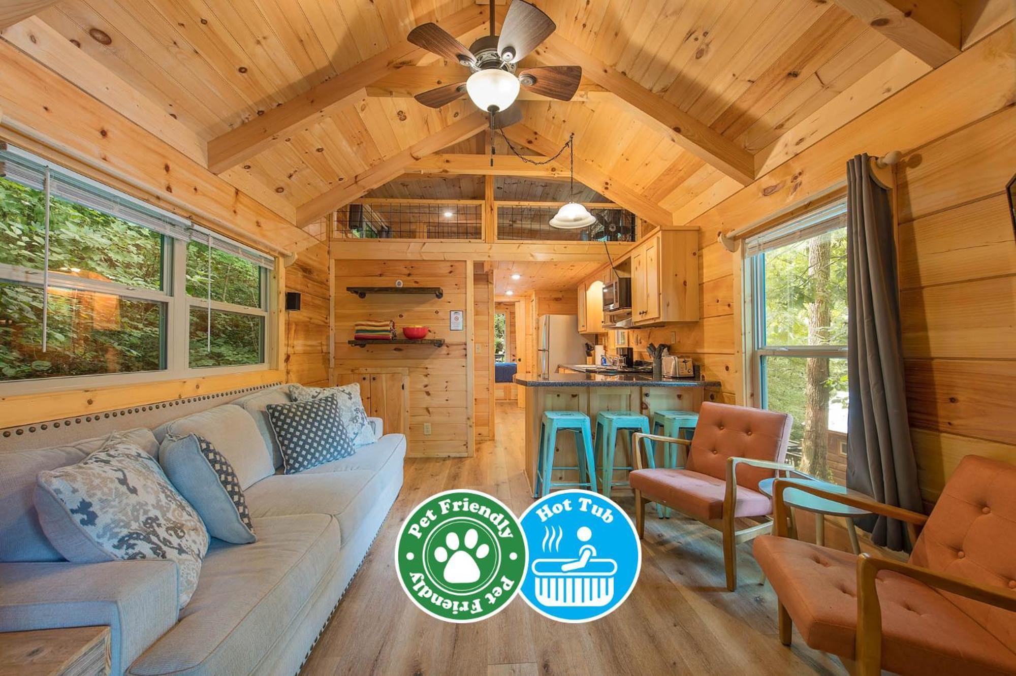 שאטאנוגה Ryon Tiny Home Cabin City-Side Rustic Retreat מראה חיצוני תמונה